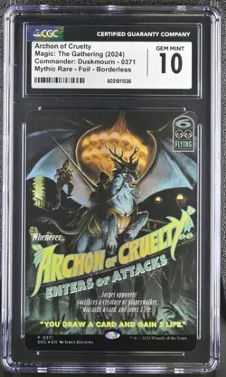 Archon of Cruelty Showcase Foil Duskmourn DSC MYTHIC Magic MTG Card 0371 CGC 10 - Image 1
