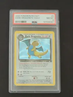 Psa 8 Dark Dragonite Pokemon card team rocket near mint 5/82 2000 - Image 2