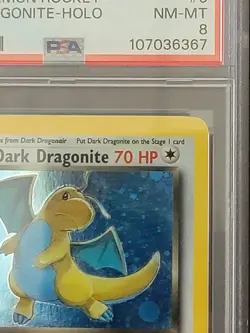 Psa 8 Dark Dragonite Pokemon card team rocket near mint 5/82 2000 - Image 5