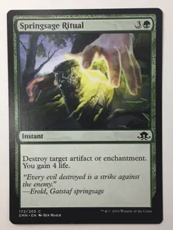 MTG 2016 SPRINGSAGE RITUAL - INSTANT - Magic Gathering card 172/205 - Image 1