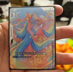 Overflowing Affection U+ GD01-118 Gundam Card Game Foil - ALT ART MINT CONDITION - Image 1