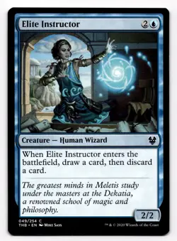 MTG Magic the Gathering Elite Instructor (49/254) Theros Beyond Death - Image 1