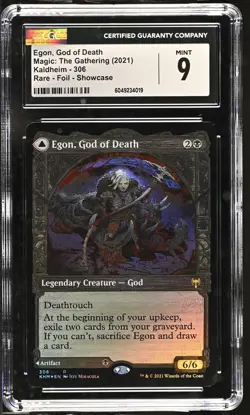 EGON, GOD OF DEATH Kaldheim Showcase Foil Rare CGC 9 MTG [Nostalgium] - Image 1