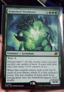 Famished Worldsire #0182 MTG Edge of Eternities Magic The Gathering Promo - Image 1