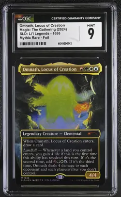 OMNATH, LOCUS OF CREATION Secret Lair Foil Lil Legends CGC 9 MTG [Nostalgium] - Image 1