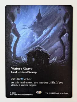 MTG - Edge Of Eternities - Watery Grave Borderless - IN HAND! - Image 1