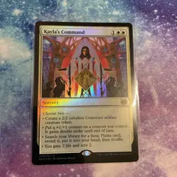 Kayla's Command (FOIL) x1 - MTG The Brothers' War BRO #9 - Image 1