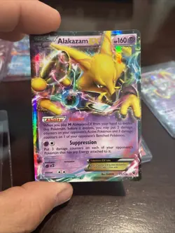 Alakazam EX 25/124 Ultra Rare XY Fates Collide Holo Pokemon Card - Image 1