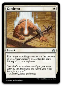 Condemn #14 (NM) Ravnica Remastered RVR Magic MTG - Image 1