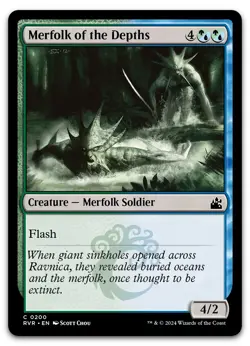 Merfolk of the Depths #200 (NM) Ravnica Remastered RVR Magic MTG - Image 1