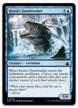 Kiora's Dambreaker #48 (NM) Ravnica Remastered RVR Magic MTG - Image 1