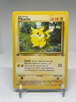 Pokemon TCG - Pikachu - 60/64 - Jungle - MP 1st Edition Common (1999) - Image 1