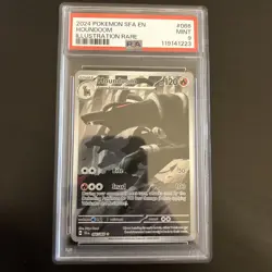 Houndoom 066/064 Illustration Rare 2024 Shrouded Fable Pokemon Card PSA 9 MINT - Image 1