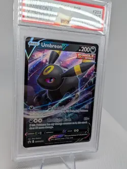 Pokemon Umbreon V Heroes Tins Eevee Black Star Promo SWSH203 PSA 9 Graded 2022 - Image 2