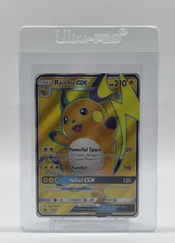 Pokemon TCG Black Star Promo Raichu GX #SM90 Full Art Holo - Image 3