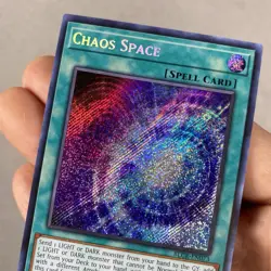 *** CHAOS SPACE *** 1ST EDITION SECRET RARE MINT/NM BLCR-EN073 YUGIOH - Image 2