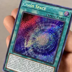 *** CHAOS SPACE *** 1ST EDITION SECRET RARE MINT/NM BLCR-EN073 YUGIOH - Image 4