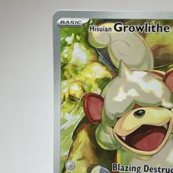 Hisuian Growlithe Full Art Illustration Rare Twilight Masquerade 181/167 Pokemon - Image 3