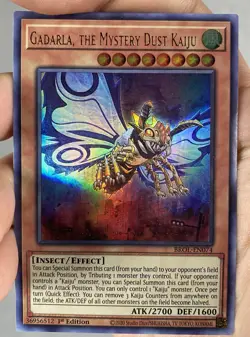 Yugioh Gadarla, the Mystery Dust Kaiju BROL-EN074 Ultra Rare 1st Ed NM - Image 1