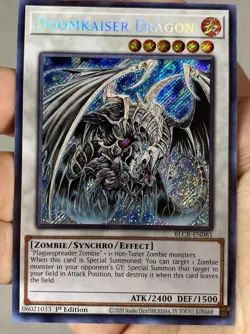 Yugioh Doomkaiser Dragon BLCR-EN081 Secret Rare 1st Ed NM - Image 1
