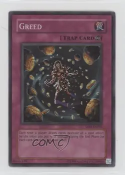 SR - Greed Unlimited YuGiOh Soul of the Duelist #SOD-EN055 2004 1i1o - Image 1
