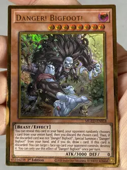 Yugioh - Danger! Bigfoot! (Gold Rare) (1st Edition) - MGED-EN018 - Image 1