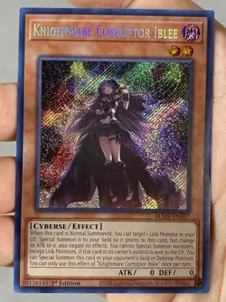 Yugioh! Knightmare Corruptor Iblee - BLMR-EN057 - Secret Rare - 1st Edition Near - Image 1