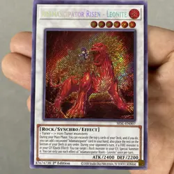 YUGIOH ADAMANCIPATOR RISEN LEONITE SESL-EN007 1ST SECRET - Image 2