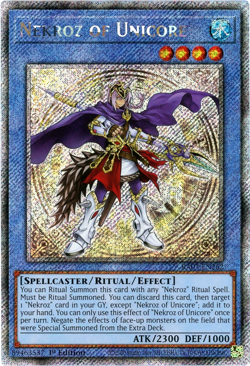 YuGiOh! Nekroz of Unicore - RA03-EN262 - Platinum Secret Rare 1st Edition NM/M - Image 1