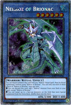 YuGiOh! Nekroz of Brionac - RA03-EN260 - Platinum Secret Rare 1st Edition NM/M - Image 1