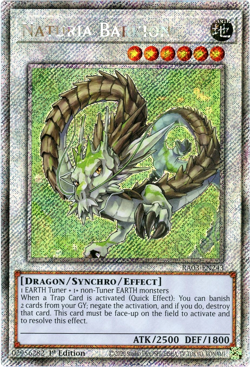 YuGiOh! Naturia Barkion - RA03-EN243 - Platinum Secret Rare 1st Edition NM/M - Image 1