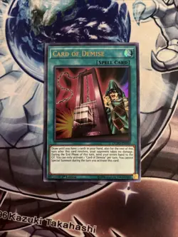(YBL) Yugioh Card of Demise DUPO-EN050 Ultra Rare 1st Ed LP - Image 1