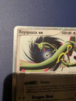 Rayquaza ex Pokemon Card 100HP Dragon Bind Twister Holo Rare - Image 4