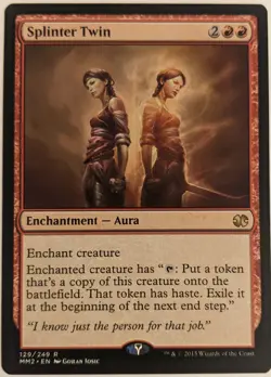 MTG English Magic Card Near Mint SPLINTER TWIN from Modern Masters 2015 - Image 1