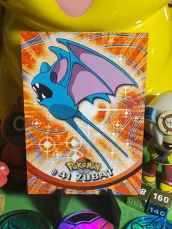 Pokemon TCG Vintage 1998 Topps Zubat #41 NM Blue Label Pokemon Card - Image 1