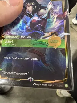 League of Legends Champion Ahri Card - Alluring Edition Gencon Exclusive - Image 3