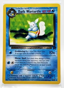 Dark Wartortle 46/82 Pokemon Card 2000 Team Rocket LP - Image 1