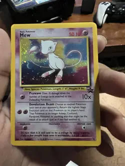 Mew Black Star Promo 9 Pokemon TCG Card Holo Rare Vintage WOTC - Image 1