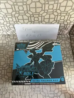 Pokemon TCG Scarlet & Violet 10.5 BLACK BOLT Elite Trainer Box - NEW - SEALED!! - Image 1