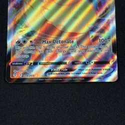 Pokemon TCG Card Flareon Vmax #18 Full Art Ultra Rare Holo Evolving Skies LP C37 - Image 3