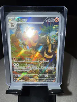 Pokemon Pyroar TCG Illustration Rare Holo Card 200/193 Sv02: Paldea Evolved - Image 1