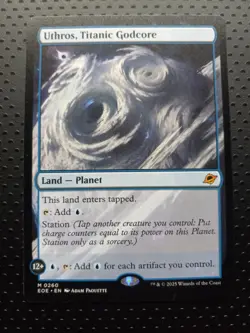 Magic The Gathering MTG Edge Of Eternities #260 Uthros, Titanic Godcore - Image 1