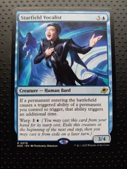 Magic The Gathering MTG Edge Of Eternities #78 Starfield Vocalist - Image 1