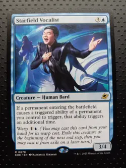Magic The Gathering MTG Edge Of Eternities #78 Starfield Vocalist - Image 1