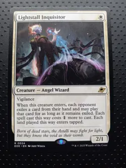 Magic The Gathering MTG Edge Of Eternities #24 Lightstall Inquisitor - Image 1