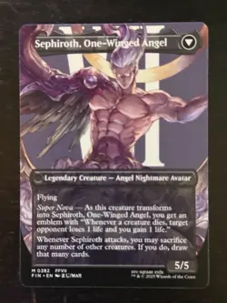 MTG Final Fantasy English Sephiroth, Fabled Soldier Borderless 0382 Non-Foil - Image 2