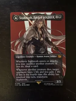 MTG Final Fantasy English Sephiroth, Fabled Soldier Borderless 0382 Non-Foil - Image 1