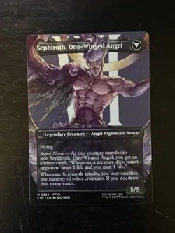 MTG Final Fantasy English Sephiroth, Fabled Soldier Borderless 0382 Non-Foil - Image 2