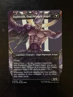 MTG Final Fantasy English Sephiroth, Fabled Soldier Borderless 0382 Non-Foil - Image 2