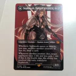 MTG Final Fantasy English Sephiroth, Fabled Soldier Borderless 0382 Non-Foil - Image 1